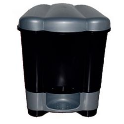 Cesto pedal black 12 litros